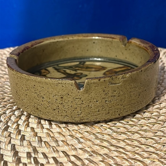Vintage Collectible MCM Otagiri OMC Roadrunner Stoneware Pottery Ashtray Japan - Picture 5 of 6